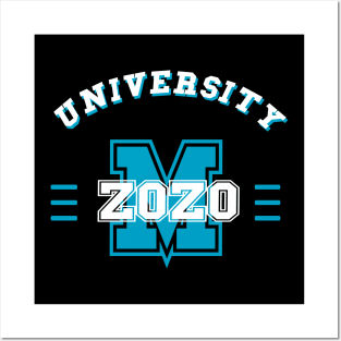 zoom university 2020, blue sky Posters and Art